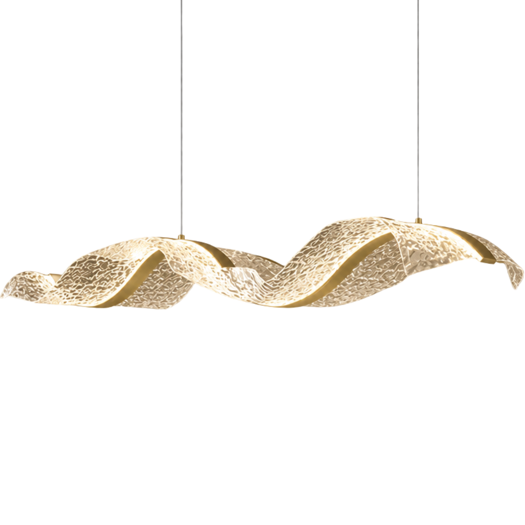 Chandelier Vague d'Or — Édition Longue