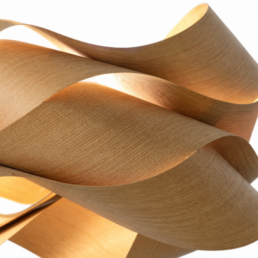 Suspension Bois Sculpté — Pièce d'Exception
