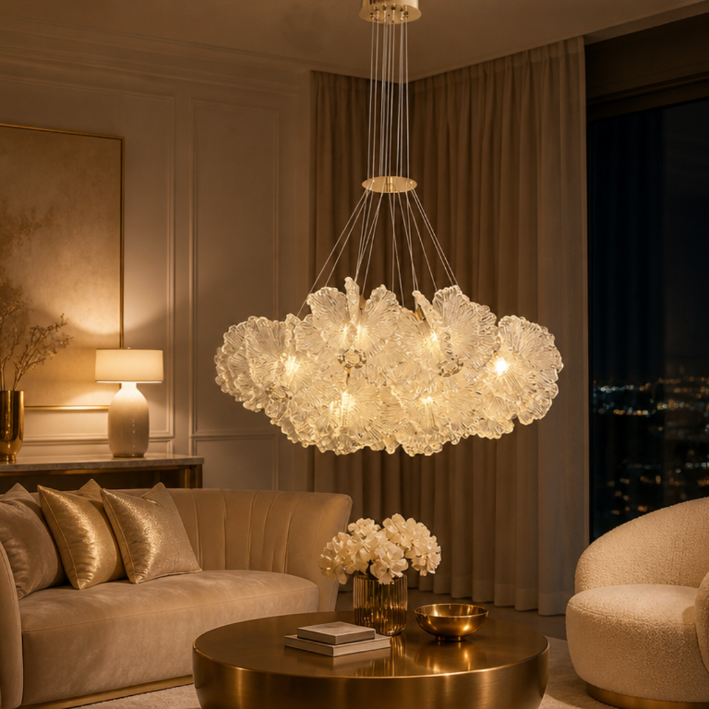 Chandelier Corail — Cristal Nordic Luxe