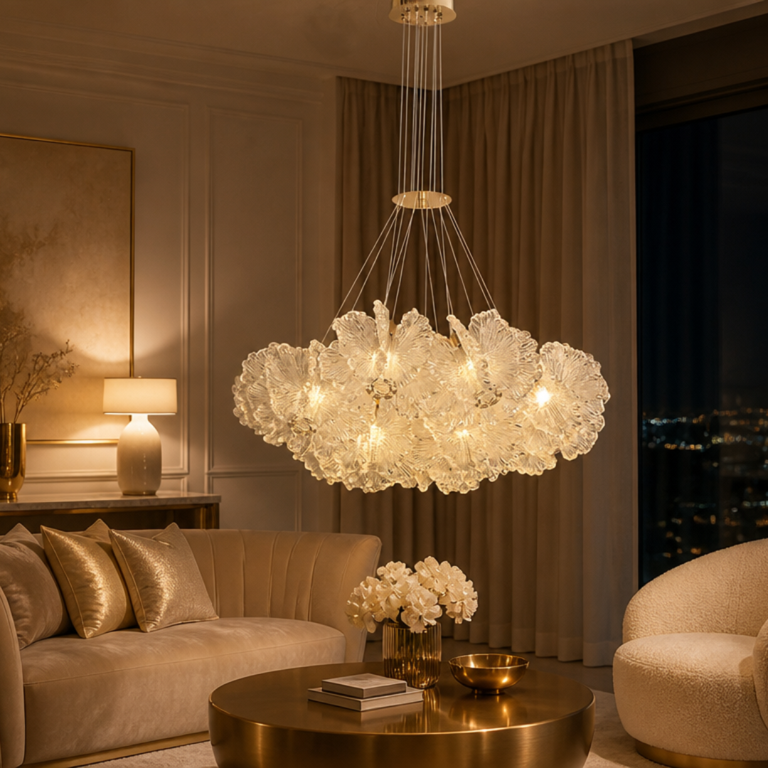 Chandelier Corail — Cristal Nordic Luxe