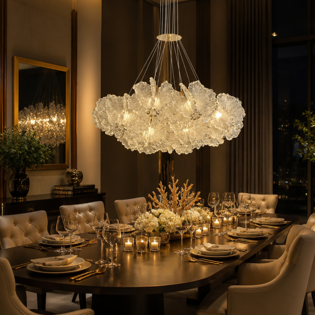 Chandelier Corail — Cristal Nordic Luxe