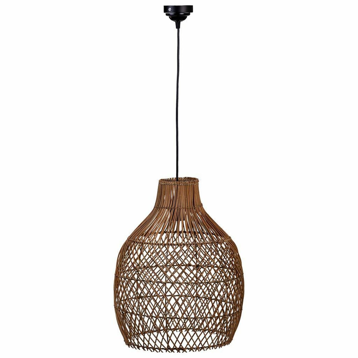 Suspension Rotin Tressé – Cloche Artisanale Naturelle