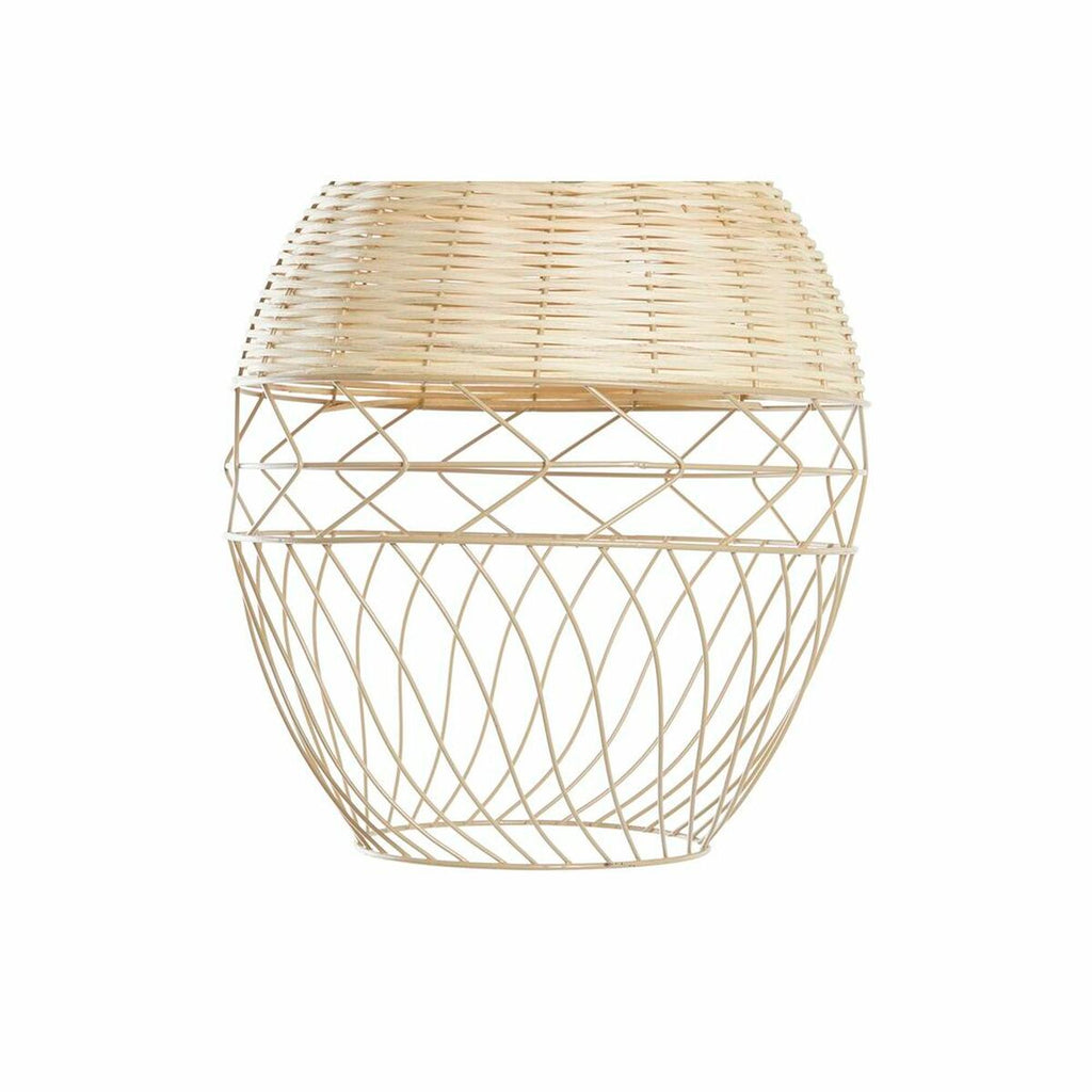 Suspension Chevet Minimaliste – Métal & Rotin Naturel