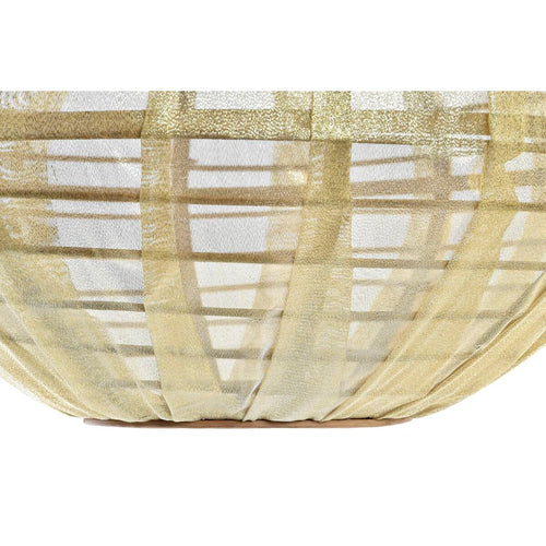 Suspension Bambou Ovale – Doré & Naturel