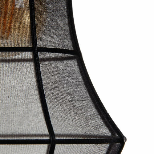 Suspension Cage Diamant Noire – Design Graphique