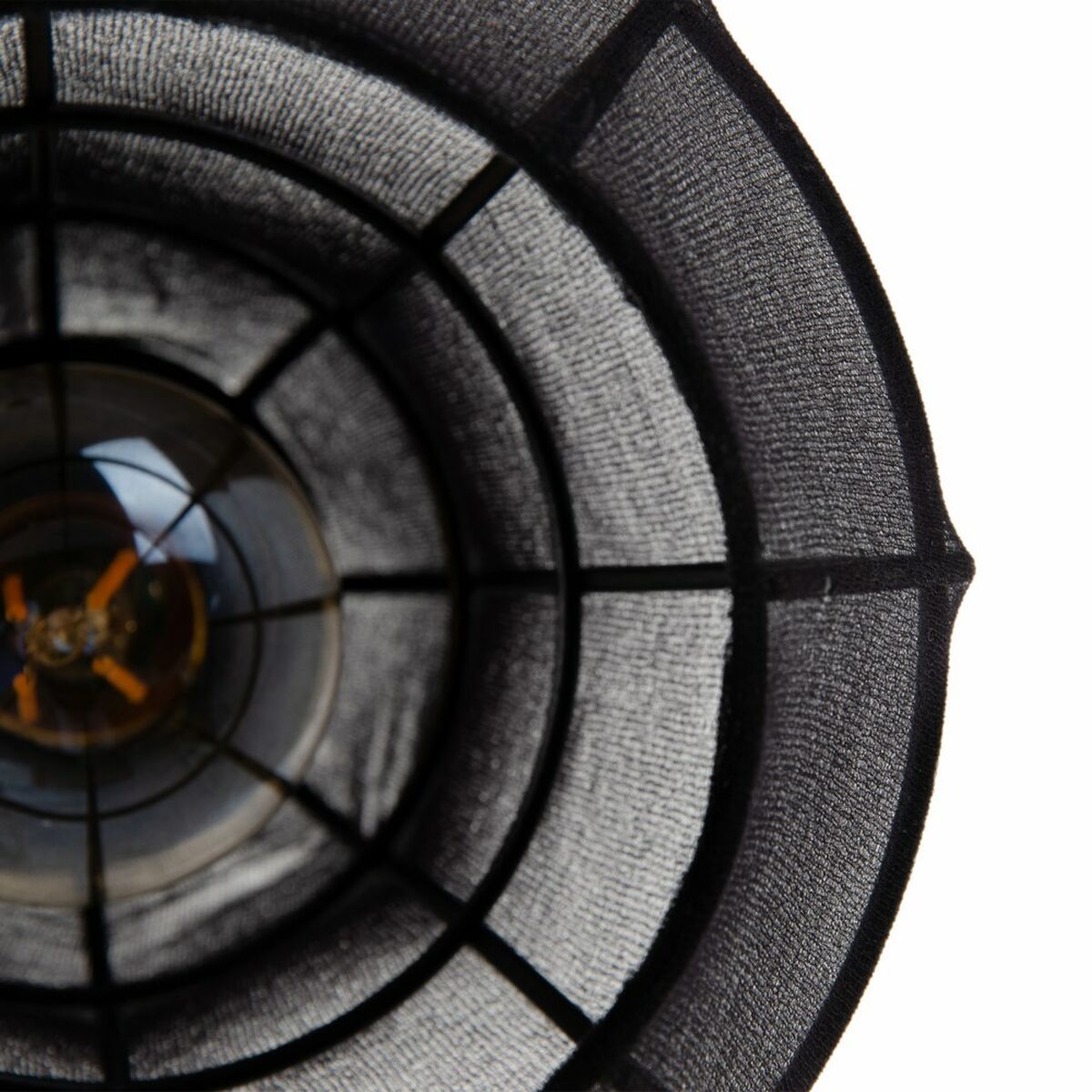 Suspension Cage Diamant Noire – Design Graphique