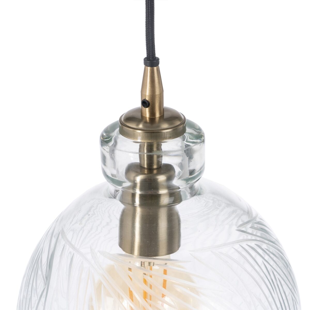 Suspension Verre Texturé – Design Scandinave Épuré