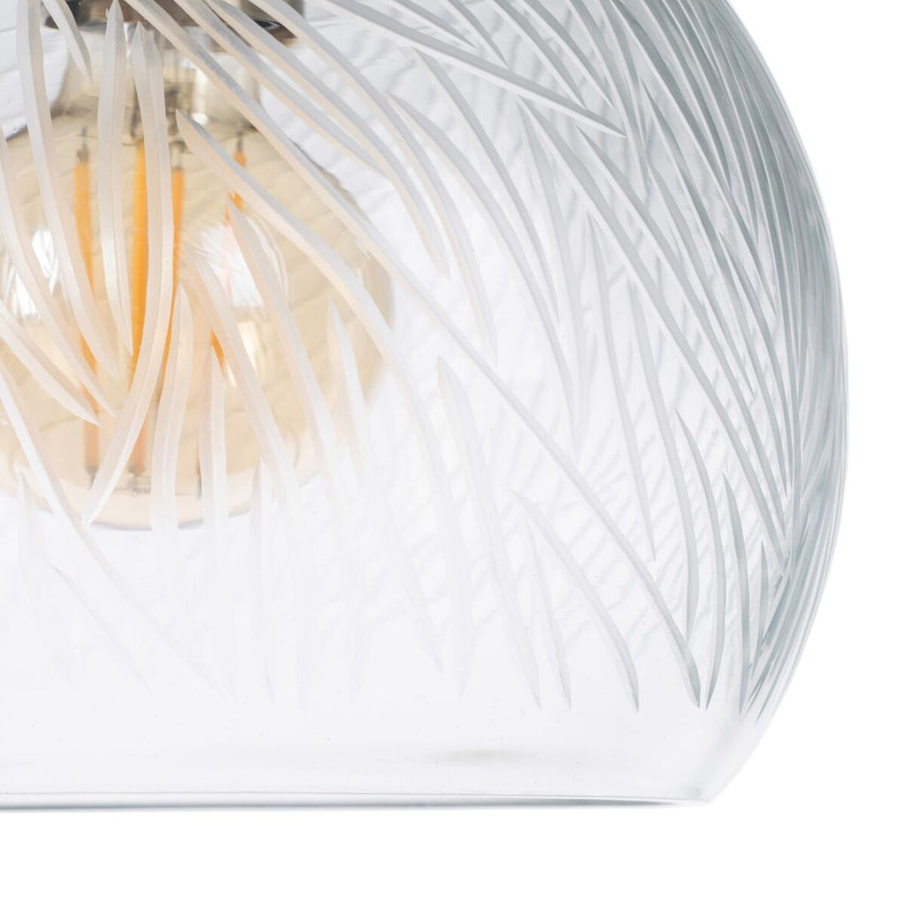 Suspension Verre Texturé – Design Scandinave Épuré