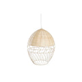 Suspension Chevet Minimaliste – Métal & Rotin Naturel